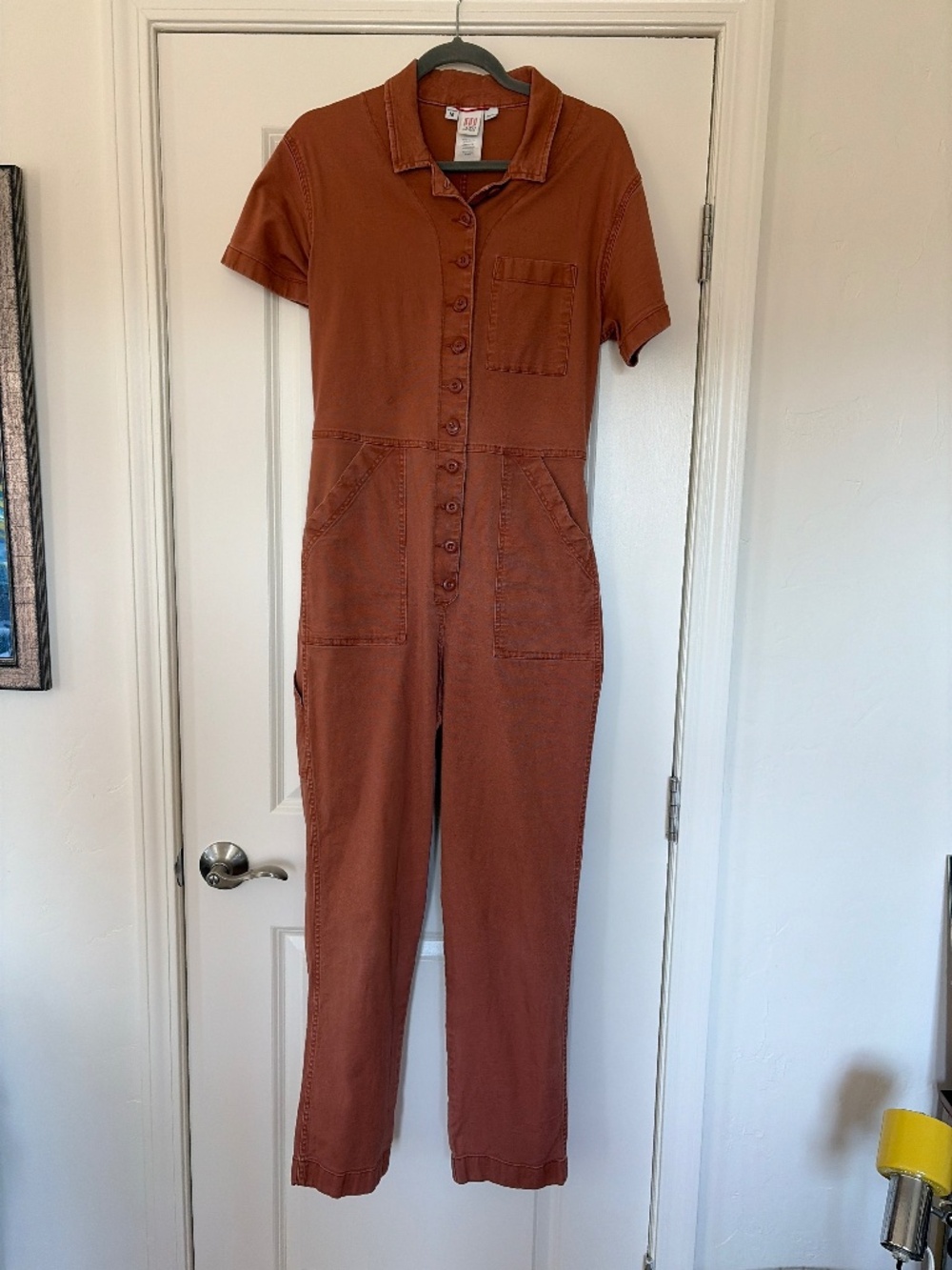 Topo Burnt Orange Romper